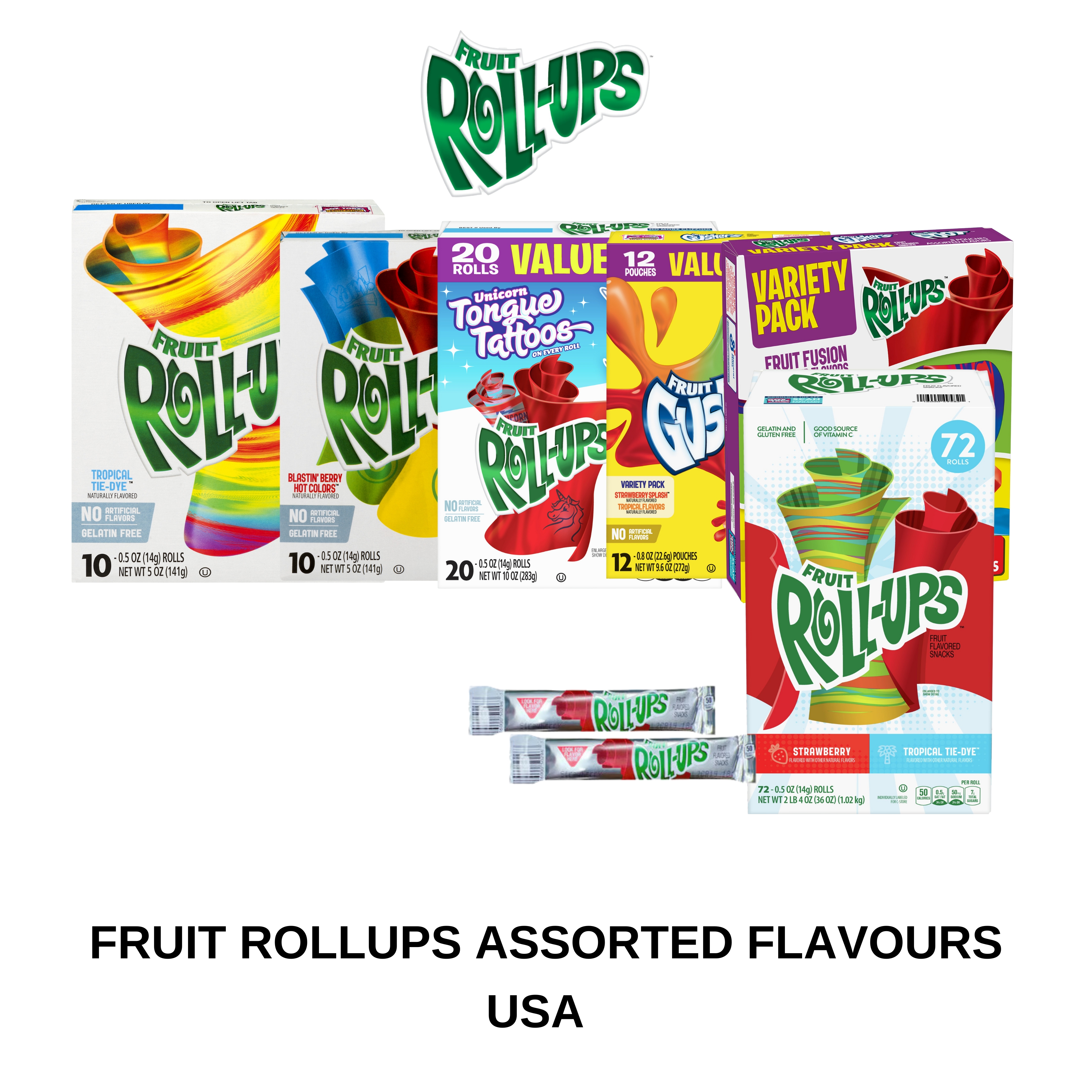 Fruit Rollups Assorted Flavours